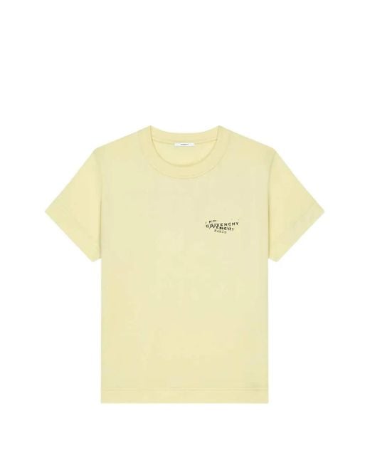 Givenchy Yellow Stamp Print T-Shirt