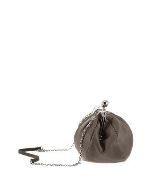 Weekend by Maxmara Brown Medium Pasticcino Leather Tote Bag