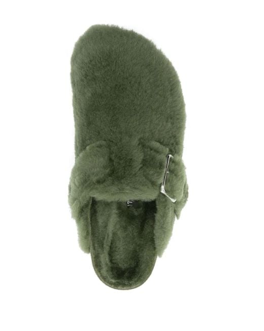 Birkenstock Boston 1774 Slipper mit Shearling in Green für Herren