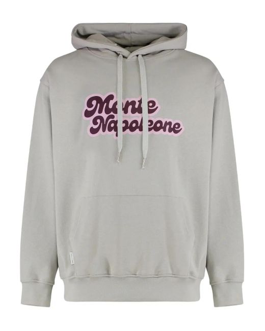 FAMILY FIRST Gray Cotton Hoodie for men