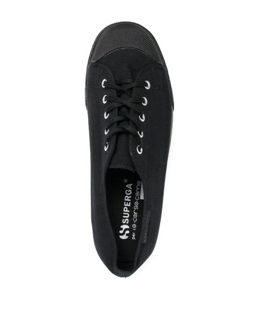 10 Corso Como Black X Superga Low-Top Sneakers