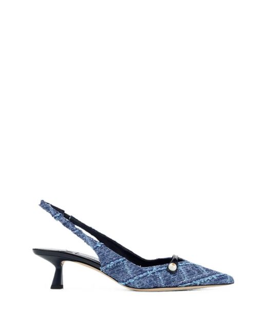 Jimmy Choo Blue Amita 45 Pumps