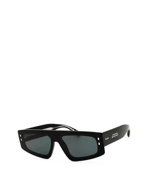 Isabel Marant Black Rectangle-Frame Sunglasses