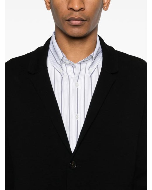Roberto Collina Black Buttoned Cardigan for men