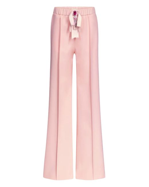 Area Pink Crystal-Embellished Trousers
