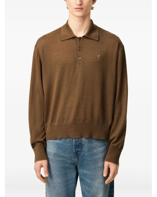 Polo Shirts di AMI in Brown da Uomo