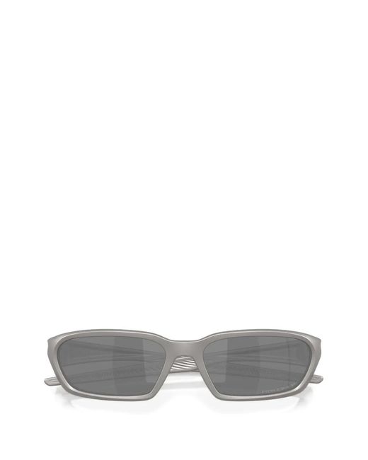 Oakley Gray Permian Rectangle-Frame Sunglasses