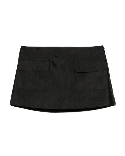 Reformation Black Calloway Skorts