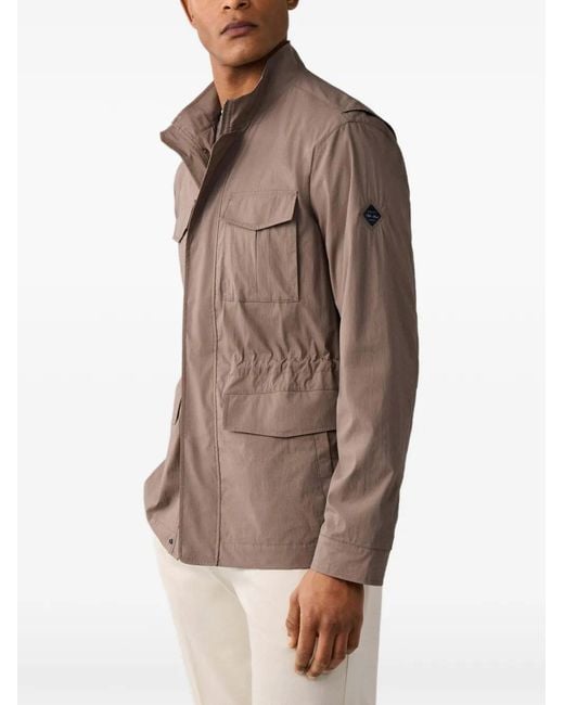 Hackett Brown Veste Militaire À Patch Velospeed for men