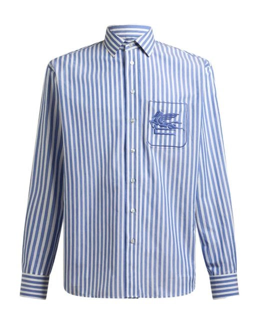 Camicia di Etro in Blue da Uomo