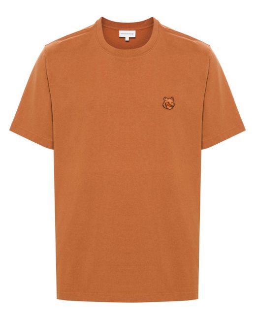 Maison Kitsuné Orange Bold Fox Head T-Shirt for men