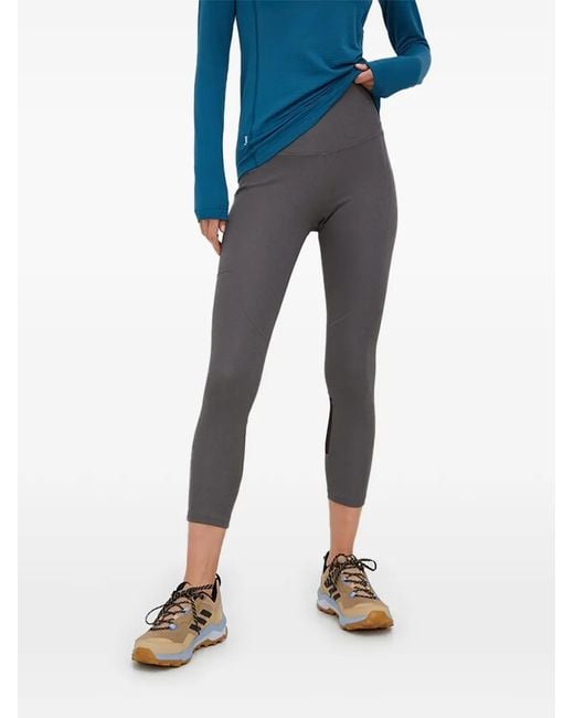 Helly Hansen Blue Side-Pocket Cropped Leggings