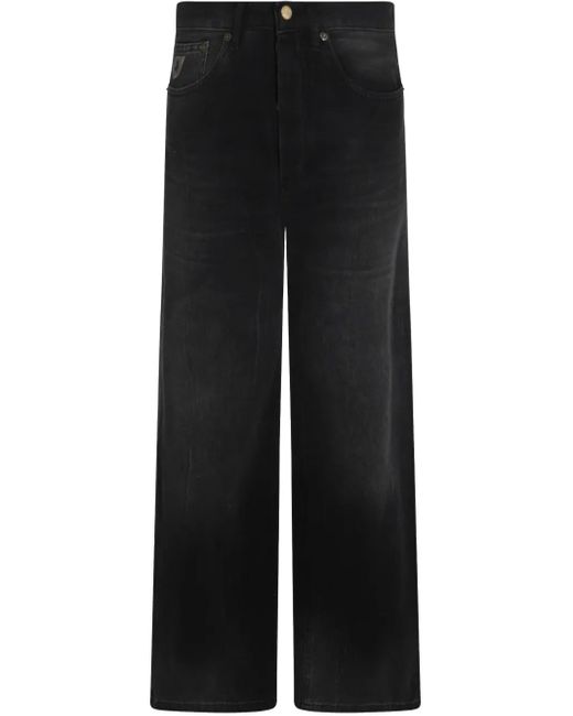 Lois Black Straight-Leg Jeans