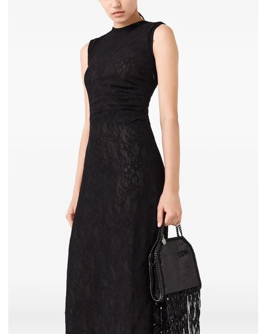 Stella McCartney Black Robe Courte À Design Transparent