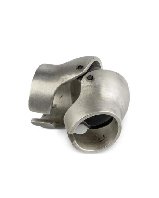 Parts Of 4 X Fangophilia Joint リング スターリングシルバー Gray