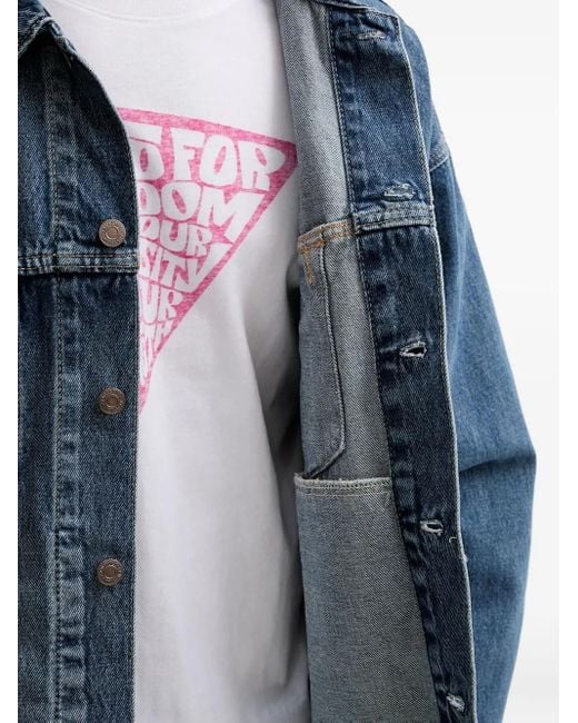 Levi's Blue Trucker Button-Fastening Denim Jacket for men