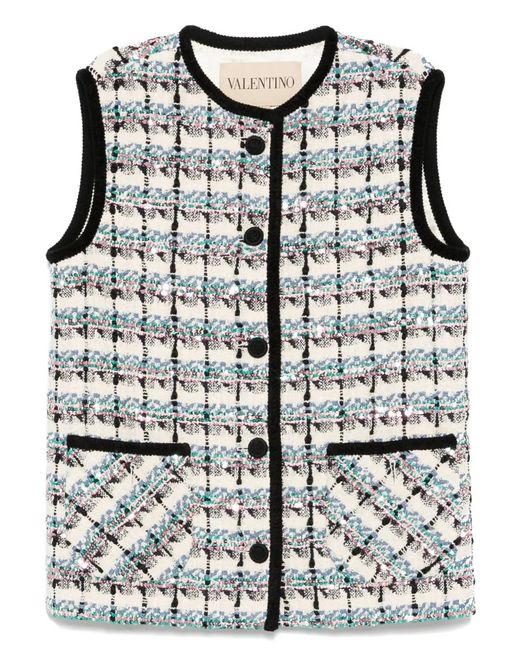 Valentino Garavani Black Button-Up Vest