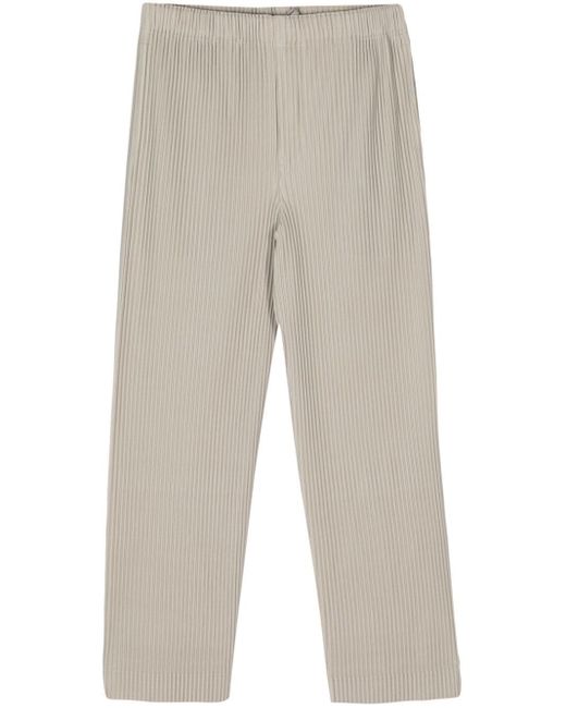 Homme Plissé Issey Miyake Natural Mc March Pleated Trousers for men