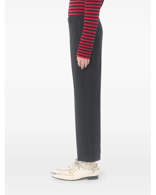Valentino Garavani Black Wool Trousers for men