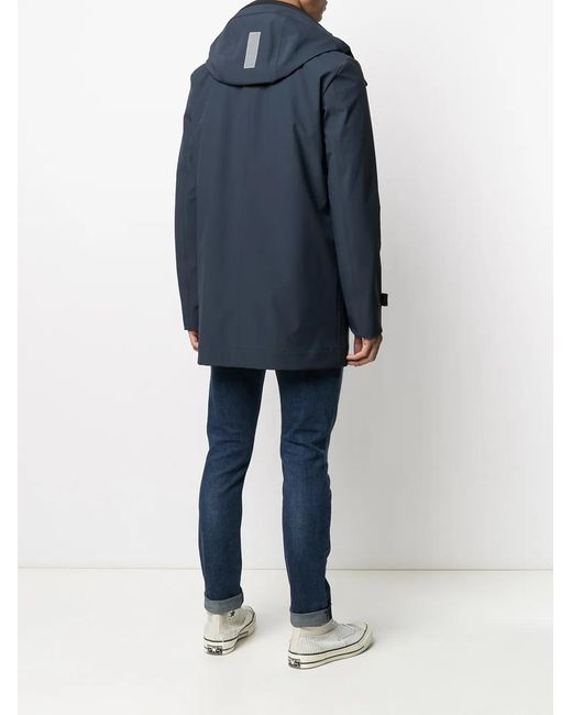 Peuterey Blue Logo Patch Rain Jacket for men
