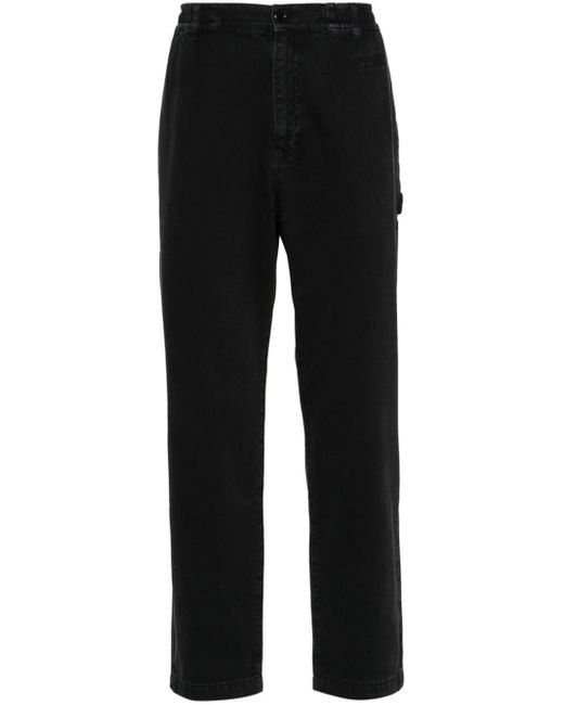 Moschino Tapered-Jeans mit Logo in Black für Herren
