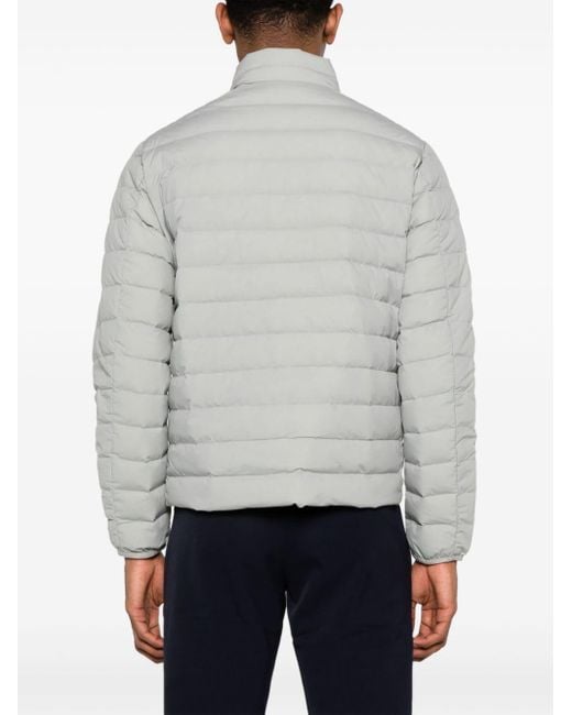 Emporio Armani Gray Duck-down Padded Jacket for men