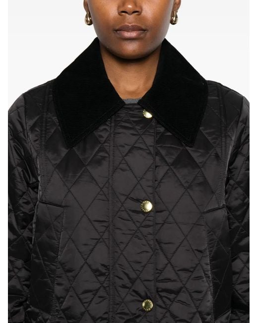 Barbour Black Modern Beadnell Quilted Jacket