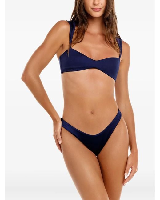 Agua Bendita Blue Fiore Bikini Top