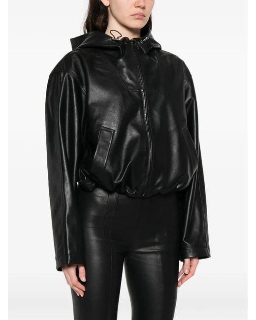 IRO Black Hooded Pocket Jacket