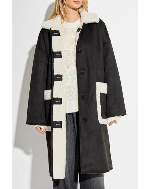 Munthe Black Reversible Coat