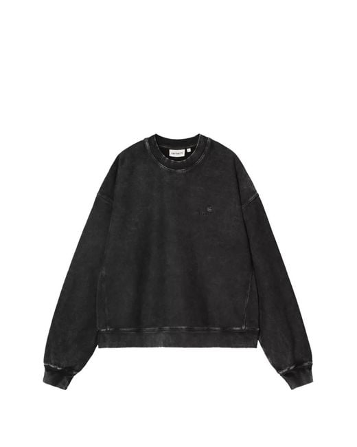 Carhartt Black Lambert Embroidered-Logo Sweatshirt