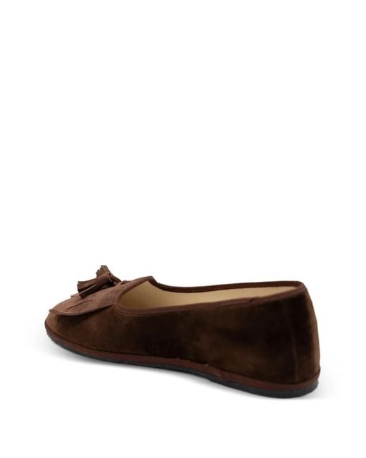 Gondolina Brown Loita Logo-Detail Loafers