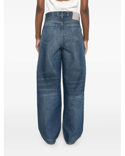 AYA MUSE Jeans Met Wijde Pijpen in het Blue