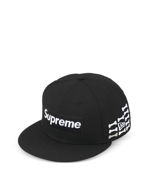 Cappello Da Baseball 59Fifty Con Applicazione di Supreme in Black da Uomo