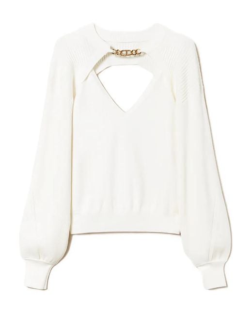 Twinset チェーントリム ブラウス White