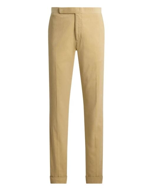 Ralph Lauren Natural Corduroy Welt-Pocket Trousers for men