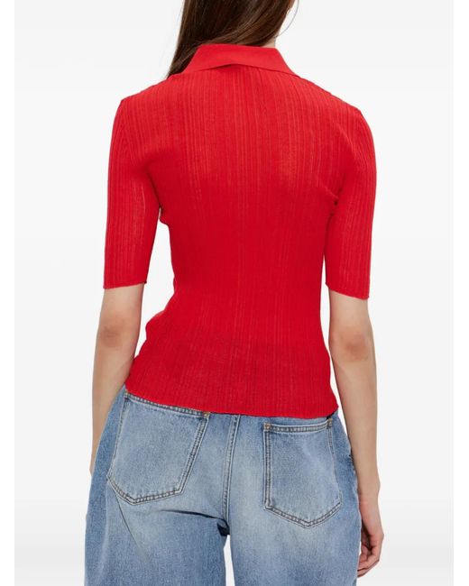 Gestuz Red Gzclene Polo Shirt