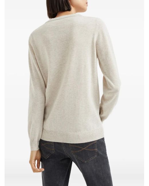 Brunello Cucinelli Natural Cashmere Pullover
