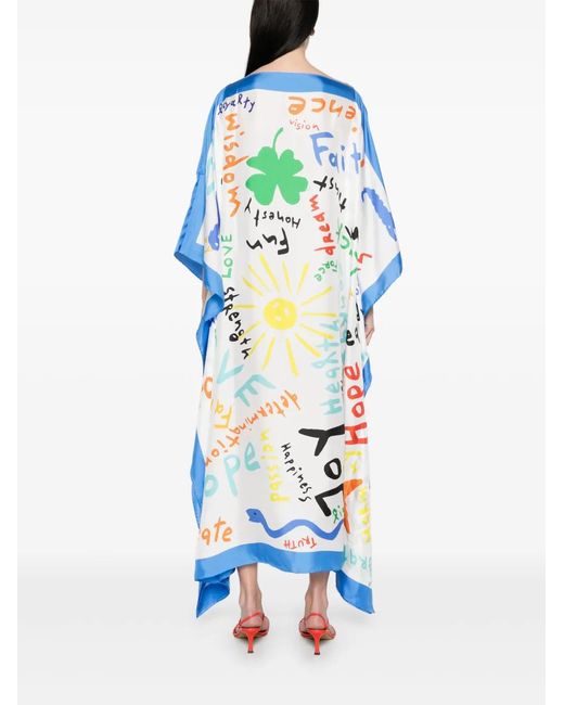 Rianna + Nina Gray Printed Maxi Dress