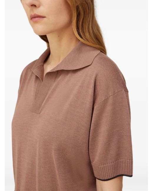RETORI Brown Short-Sleeve Polo Shirt