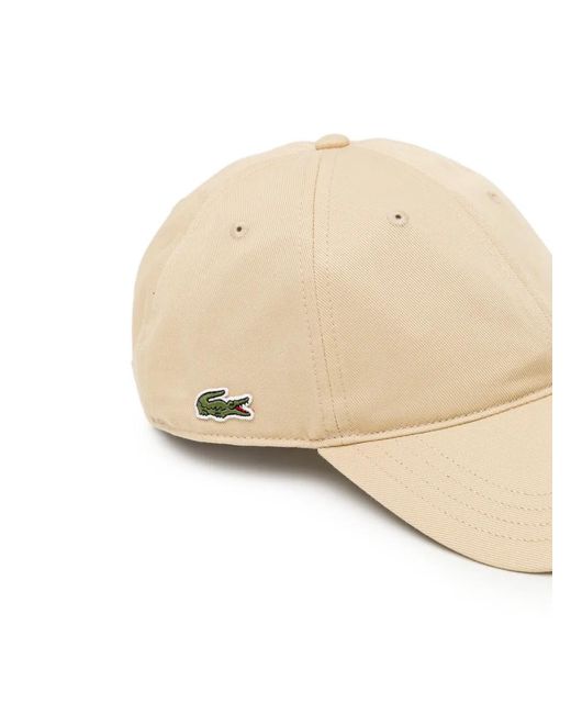 Lacoste Natural Logo-Patch Cap