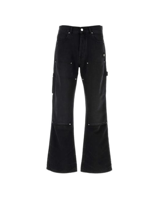 Amiri Black Lightweight Carpenter Jeans for men