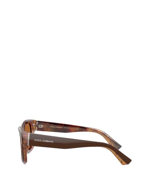 Dolce & Gabbana Brown Rectangle Sunglasses for men