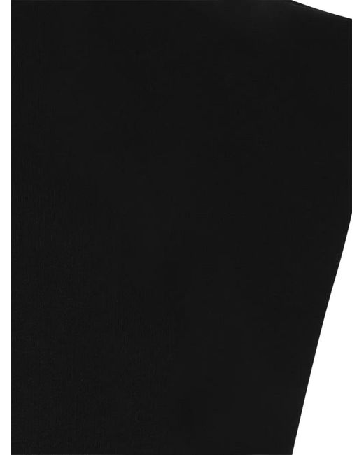 Douuod Black Padded-Shoulder Vest