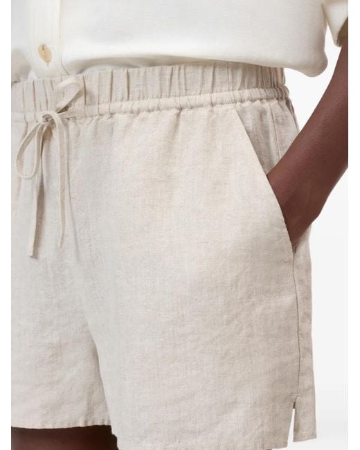 Closed White Elasticated-Waistband Shorts