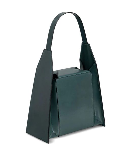 Merryl Tielman Blue Angelo Leather Tote Bag