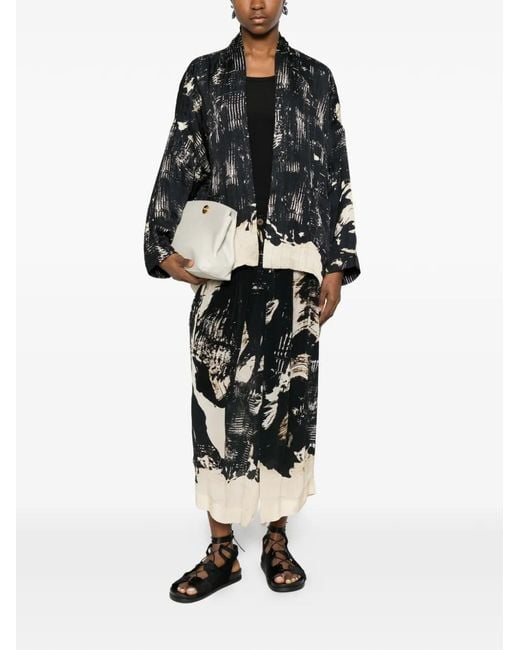 Raga Black Long-Sleeve Patterned Jacket