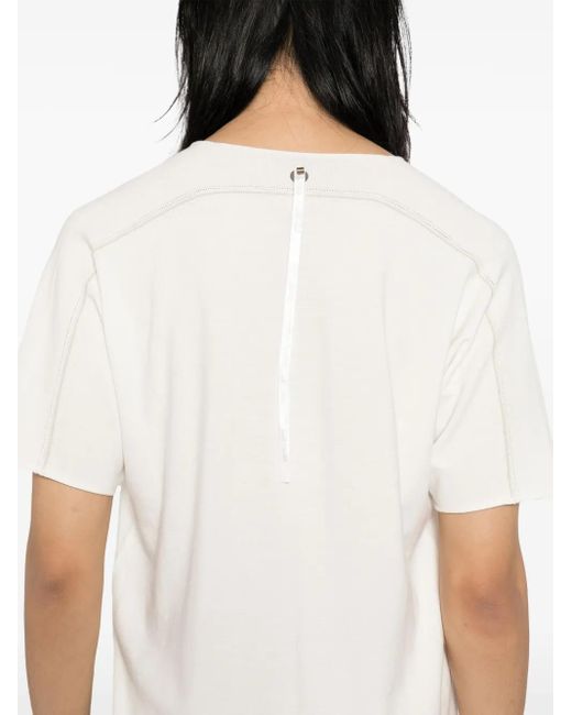 Label Under Construction Ungesäumtes T-Shirt in White für Herren