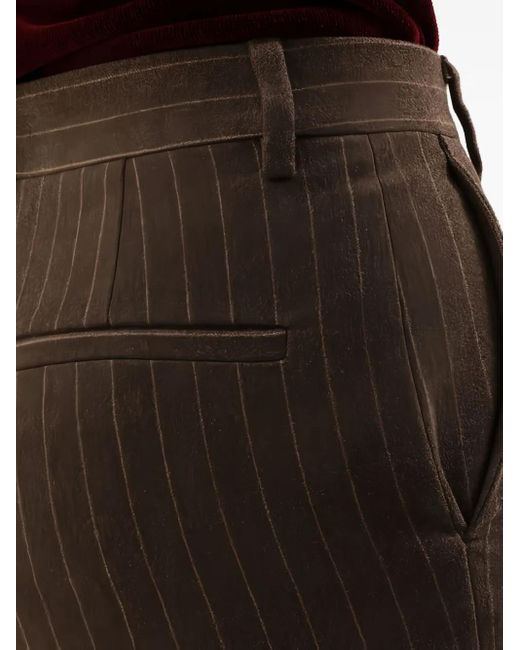 1989 STUDIO Black Pinstripe Flared Trousers