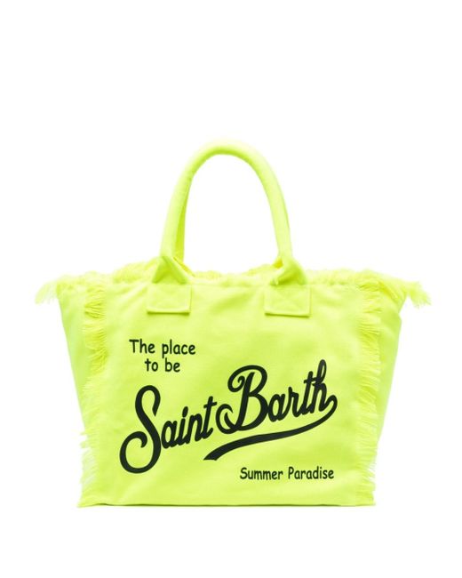 Mc2 Saint Barth Colette Ikat-print Beach Bag in Yellow | Lyst UK